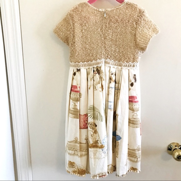 Trish Scully Puppy Dress Scattered with Rhinestones Size 6 - Picture 3 of 10